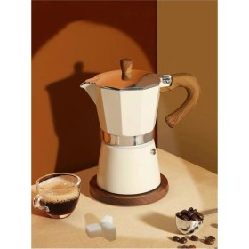 Resim Feyza Design 6'lı Mokapot Coffeehutt Bigg Kahve Demleme Ekipmanı, Italyan Tarzı 