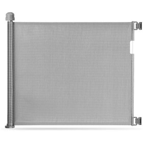 Resim Gri Katlanabilir Mesh Güvenlik Kapısı, UV Dayanıklı, Tek Elle Kullanım 