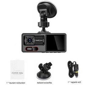 Resim Createtech 1080p Hd Araba Çift Lens Dash Cam Ön/arka Video Kayıt G-sensörlü A30 64gb 