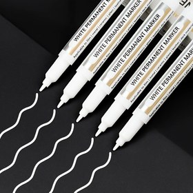 Resim Ultra İnce Uçlu Beyaz Marker - Hızlı Kuruyan, Sızıntısız Vurgu Kalemi, Sanat, Mimarlık, Etiketleme ve El İşleri İçin - Profesyoneller ve Yeni Başlayanlar İçin Uygun, Kalem ve Vurgu Bir Arada, Şık Tasarım, Pürüzsüz Yazım, İnce Çizgi Araçları, Ofis Çalışanlar İçin 