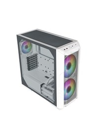 Resim Cooler Master ARGB H500 WGNN S00 Temperli Cam USB-C 3.2 Mid Tower Kasa Beyaz 