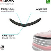 Resim S-dizayn Toyota Corolla Uyumlu Abs Plastik Kaput Rüzgarlığı 2013-2018 A+kalite 