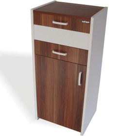 Resim VENA Ekmek Dolabı Erik-beyaz (EKMEK TAHTASI HEDİYELİ) Çok Amaçlı Dolap - (45X35X98H) 