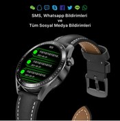 Resim LOOKUP NEW Watch Siyah 46mm G3 (gn1) Nfc Bluetooth Gps Akıllı Saat Iphone Ve Android Tüm Telefonlara Uyumlu 