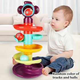 Resim Eğitici Top İzleme Kulesi Oyuncak - Rulo ve Dönen Toplar, Renkli Plastik Öğrenme Oyuncak, Küçük Çocuklar İçin İnce Motor Becerileri Geliştirme, Tatil ve Doğum Günü Hediyesi (Kırmızı, Mavi, Yeşil, Sarı, Mor), Küçük Çocuklar İçin Oyuncak, Eğlenceli Tasarım, Küçük Çocuklar İçin Güvenli, Erken Çocukluk Eğitimi, Eğlenceli Tasarım, Çocuk Dostu Malzeme, Erken Öğrenciler 