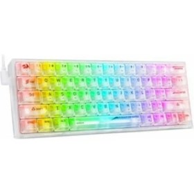 Resim Redragon K617CT-RGB Fizz Şeffaf Kompakt 61 Tuşlu Türkçe Q Oyuncu Klavyesi 