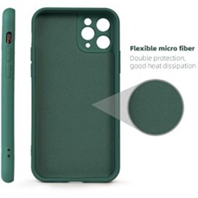 Resim Preo Nano iPhone 11 Lens Korumalı Silikon Telefon Kılıfı Duman Grisi 