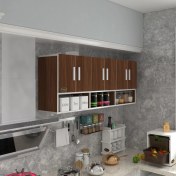 Resim Kenzlife hazır mutfak liberato cvz 060*150*32 mutfak banyo dolabı kapaklı raflı 