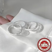 Resim 2 Çift - 925 Ayar Gümüş Kadın Moda Küpeleri - Partiler ve Yurt Dışı Toplantılar İçin Uygun, Günlük Kıyafetler için Mükemmel, Plaj Tatilleri, Bayramlık Hediyeler, Tüm Mevsimler için Şık Takı Aksesuarı 