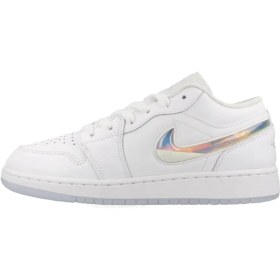 Resim NIKE AIR JORDAN 1 LOW SE GS WHITE/ICE BLUE/SUMMIT WHITE 