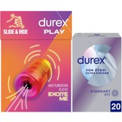 Resim Durex Yok Ötesi Ultra Kaygan Prezervatif 20'li + Manuel Mastürbatör 