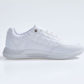 Resim Tommy Life Beyaz Bağcıklı Kapitone Suni Deri Detaylı Erkek Spor Ayakkabı - 89096 Beyaz 