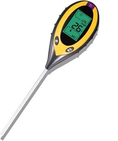 Resim Hubstein 4lü Toprak Ph Ölçer Sıcaklık Ölçer Nem Ölçer Işık Ölçer Pilsiz Toprak Test Aleti 