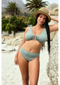 Resim Penti Koyu Yeşil Rana Green Hot Bikini Üstü 