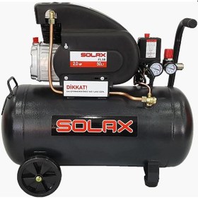 Resim Solax FL 50 2 Hp 8 Bar 50 LT Yağlı Hava Kompresörü 