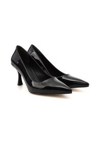 Resim Gönderi(R) Gönderi R Siyah Rugan Sivri Burun Kadeh Ökçe Stiletto Siyah Rugan 