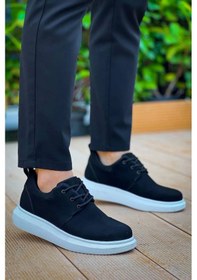 Resim Kb-003 Kuback Siyah Süet Bağcıklı Günlük Erkek Ayakkabı Göründüğü Gibi 