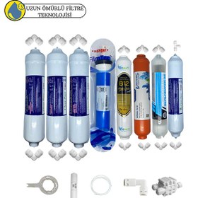 Resim Swun chyan Kapalı Kasa Su Arıtma cihazları Sertifikalı 8'li B12Alkali-Detox- Filmtec Mebran Mineral 