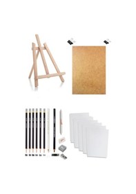 Resim Karakalem Eskiz Çizim Masaüstü Şövale Duralit Seti Duralit 