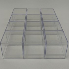 Resim Hobigram Düğün Malzemesi Plastik Kare Kutu Nikah Şekeri 36 Adet – Kına Eğlence Aksesuarı, Şık Tasarım – Kına 