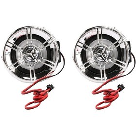 Resim Synodicmonth Motosiklet Ses Sistemi Stereo Hoparlör Su Geçirmez Motosiklet Scooter Fm Radyo Bluetooth Usb Tf Mp3 Müzik Çalar Seti 