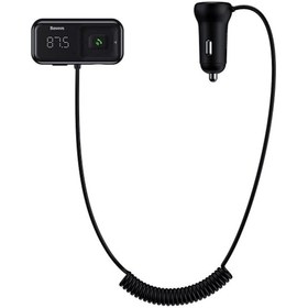 Resim Baseus T Typed S-16 FM Transmitter Bluetooth Dual USB Araç Şarjı 