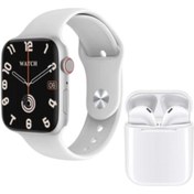 Resim shopteknoloji kendini ödüllendir Amoled Ekran Çift Kordonlu Watch Akıllı Saat ve Bluetooth Kulaklık 2li Set 