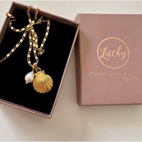Resim CHARMLUCKY Deniz Kabuğu Inci Charm Kolye 