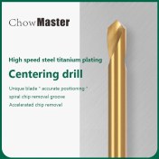 Resim 2Liyao 3MMX90 Hss 90° 120° Titanyum Kaplama Cnc Nokta Matkap Saplama Spotting Konum Merkezi Bit Kılavuz Hazırlama Pilot Delik Pah Makinesi Aracı (Yurt Dışından) 