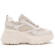 Resim Derimod Kadın Bej Kalın Tabanlı Sneaker 25SFE210114 