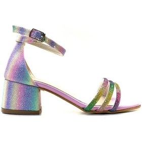 Resim Prego Taş Biye Detaylı Tokalı Çocuk Abiye Ayakkabı Çok Renkli Çok Renkli 