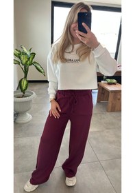 Resim Bordo Eşofman Alt Bordo 