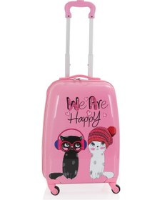Resim Mçs V307 Abs Çocuk Valiz-pembe - Happy Baskı 