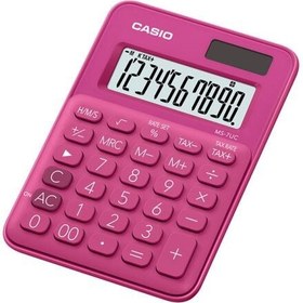 Resim Casio MS-7UC-RD 10 Hane Pembe Masaüstü Hesap Makinesi 