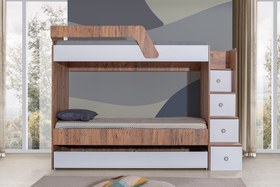 Resim TRİPLE YAVRULU RANZA, MERDİVENLİ 