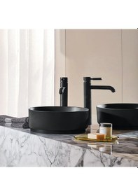 Resim Alape Yuvarlak Çanak Lavabo - Mat Siyah - 40 Cm - 3222000240 Mat Siyah 