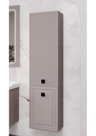 Resim Denko Hana 40 Cm Bej Banyo Boy Dolabı Sahra 