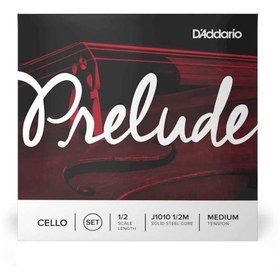Resim Daddario D'Addario J1010 1/2M Prelude Çello Tel Seti (1/2) | Öğrenci Dostu Masif Çelik Çekirdek Yüksek Dayan 