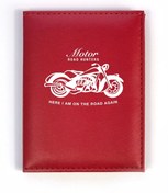 Resim HEDİYEDİYE Motor Road Hunter Kırmızı Ruhsat Kabı 