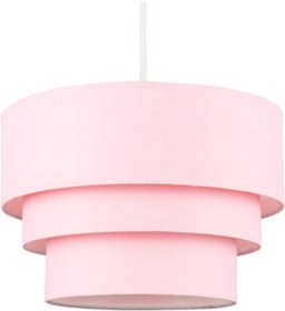 Resim 571 Store 3 Lü Pasta Avize Orta Ebatli Kumaş Başlıklı Çoçuk Odası Avizesi 