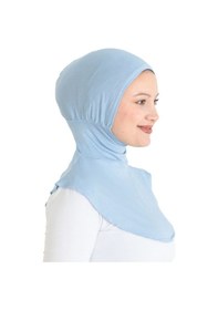 Resim Modish Group Kadın Boyunluklu Hijab Tesettür Pratik Spor Bone - Sarı Mavi 