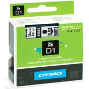 Resim Dymo D1 Şerit Standart 19 Mmx7 Mt Beyaz Üzerine Siyah 45803 S0720830 