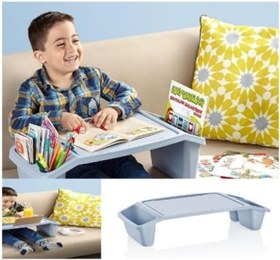 Resim Pratik Laptop Çalışma Hobby Yatak Keyif Tablet Sehpası Çok Amaçlı Ders Çalışma Masası - MAVİ 