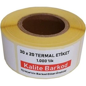 Resim 30X20 Kalite Barkod Termal Etiket 