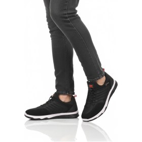Resim Walkway Siyah Kırmızı Lastik Bağcıklı Erkek Spor Ayakkabı Çok Renkli 