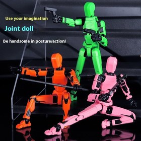 Resim Updated And Hot-sale Multi-Jointed Movable Shapeshift Robot 3D Printed Mannequin Dummy Action Model Doll Toy Kid Gift - Color Box Single One Yuan / Unassembled 