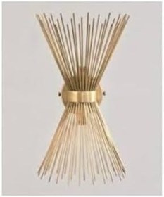 Resim Rsylight Rys Retro Gold Kaplama Büyük Boy Kirpi Aplik Duy 2Xe27 