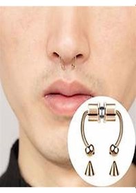 Resim 4 Adet Mıknatıslı Fake Septum Piercing 