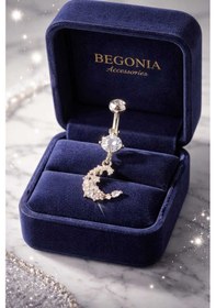 Resim 316l Cerrahi Çelik Göbek Piercing Zirkon Taşlı Sallantılı Kadın Piercing Paslanmaz Kararmaz Figürlü Fashion Özel Tasarım Göbek Piercing Modeli - 42 Gümüş 