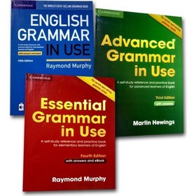 Resim Cambridge University Press English Grammar In Use 5th Edition + Essential Grammar In Use 4th Edition + Advanced Grammar In Use 3th Edition 